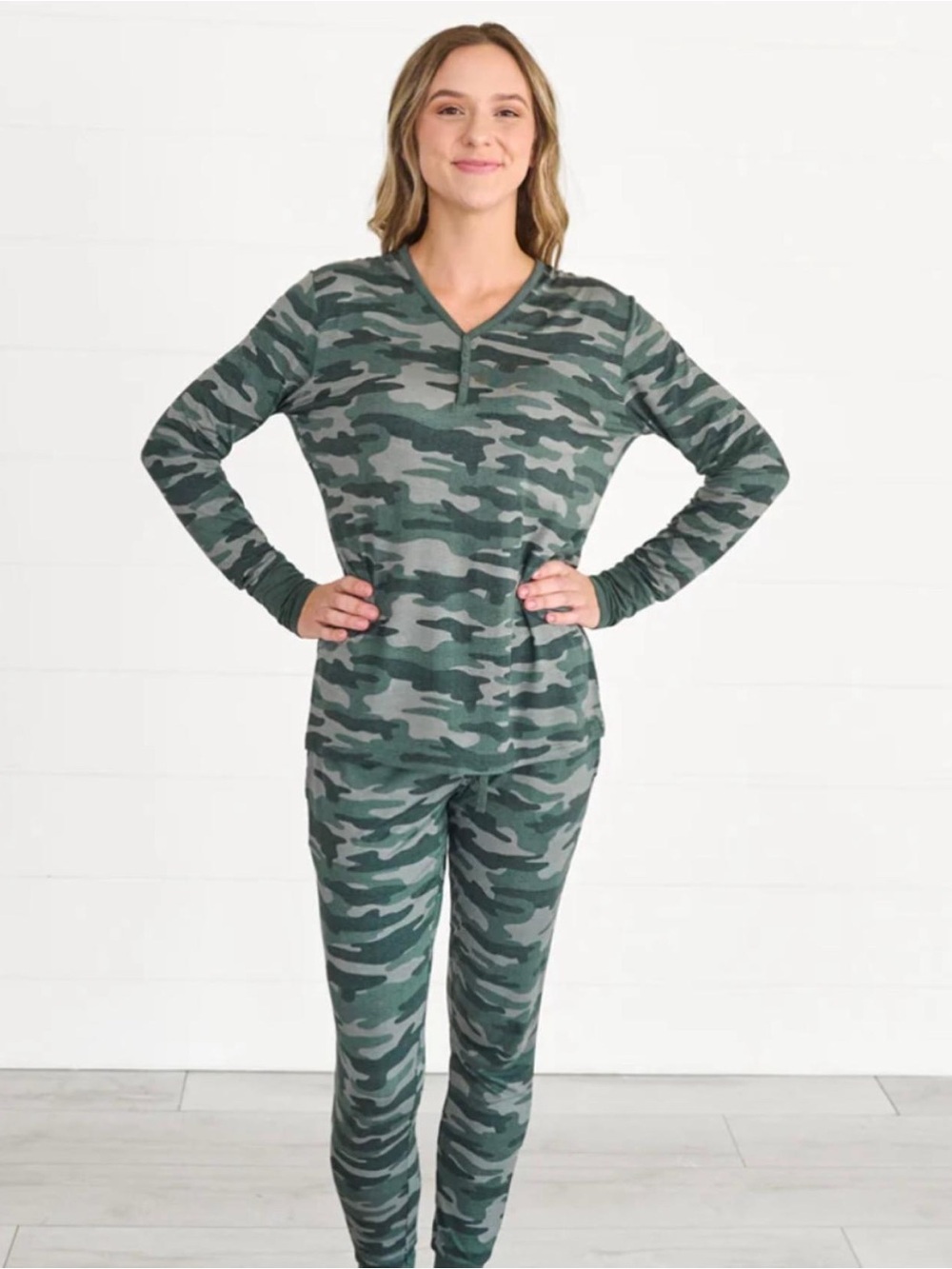 NWT Little Sleepies Camo Pajama Top | Size L | Bamboo